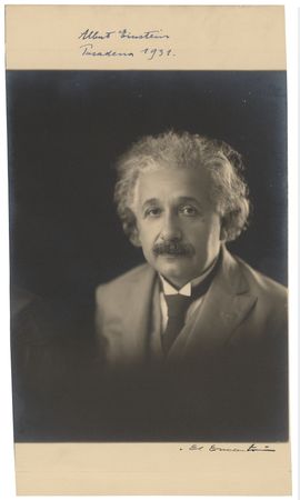 Lot #167 Albert Einstein Signed Photograph - Image 1