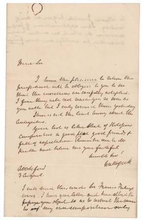 Lot #601 Sir Walter Scott Autograph Letter Signed - Image 1
