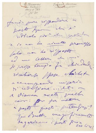 Lot #614 Giacomo Puccini Autograph Letter Signed - Image 2