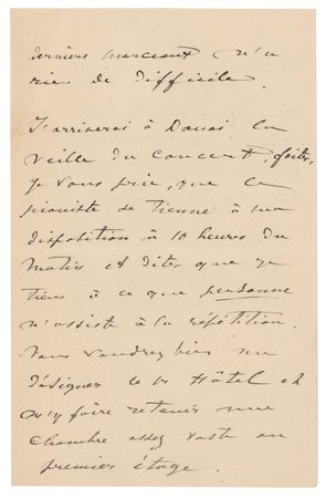 Lot #668 Eugene Ysaye Autograph Letter Signed - Image 3