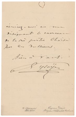 Lot #668 Eugene Ysaye Autograph Letter Signed - Image 4