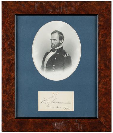 Lot #433 William T. Sherman Signature - Image 1