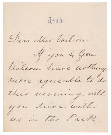 Lot #31 James Buchanan: Harriet Lane Handwritten Letter Signed - Image 1