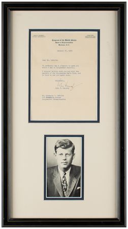 Lot #67 John F. Kennedy Typed Letter Signed - Image 1
