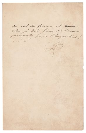 Lot #504 Frederic Auguste Bartholdi Autograph Letter Signed - Image 3
