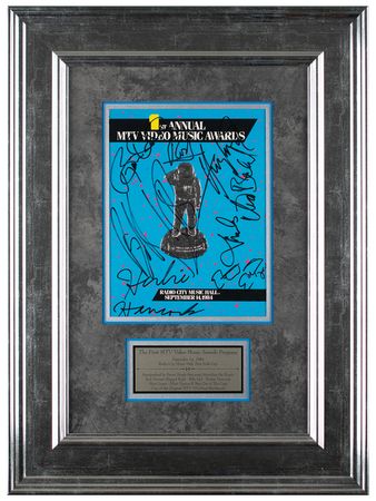 Lot #713 MTV 1st Annual Music Awards Multi-Signed Program (Stewart, Idol, Hancock, and more) - Image 1