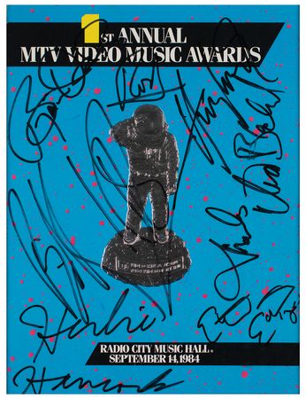 Lot #713 MTV 1st Annual Music Awards Multi-Signed Program (Stewart, Idol, Hancock, and more) - Image 2