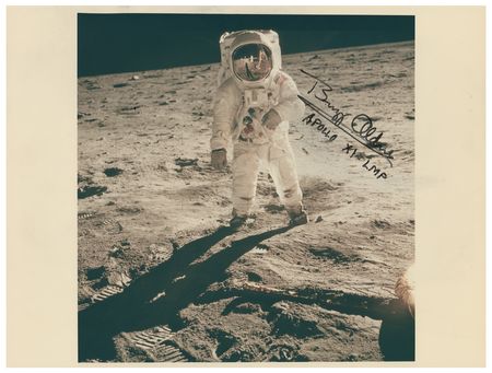 Lot #453 Buzz Aldrin Signed Photograph - Image 1