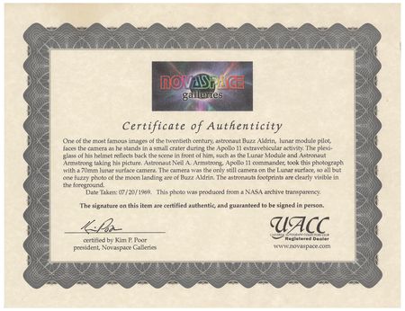 Lot #450 Buzz Aldrin Signed Photograph - Image 3