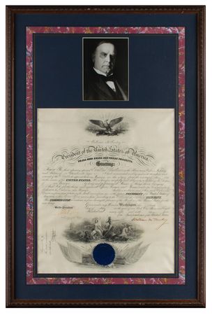 Lot #47 William McKinley Document Signed as President - Image 1