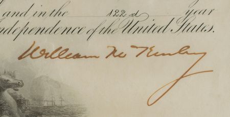 Lot #47 William McKinley Document Signed as President - Image 3