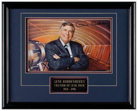 Lot #861 Star Trek: Gene Roddenberry Signed Photograph - Image 1