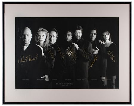 Lot #862 Star Trek: The Next Generation Signed Print - Image 1