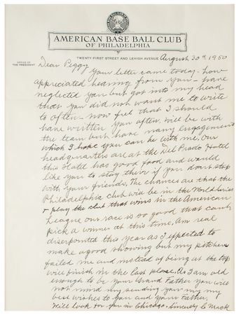 Lot #912 Connie Mack Autograph Letter Signed - Image 2