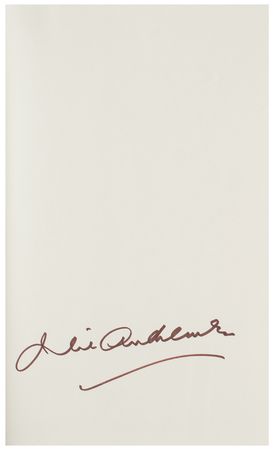 Lot #814 Julie Andrews Signed Book - Image 2
