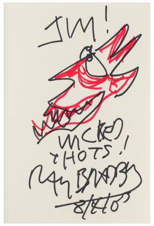 Lot #559 Ray Bradbury Signed Book with Sketch - Image 2