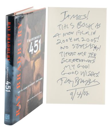 Lot #560 Ray Bradbury Signed Book - Image 1