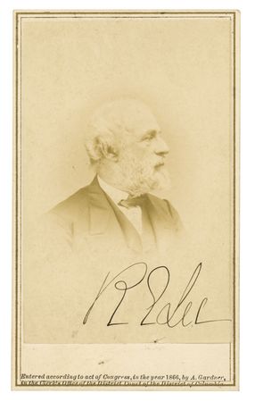 Lot #379 Robert E. Lee: Exemplary, unblemished portrait of General Lee?