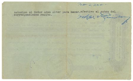 Lot #158 Oskar Schindler Document Signed - Image 1
