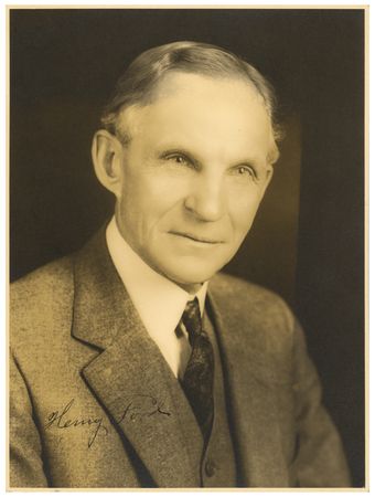 Lot #164 Henry Ford Signed Photograph