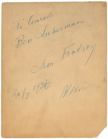 Lot #192 Leon Trotsky Signed Photograph - Image 2