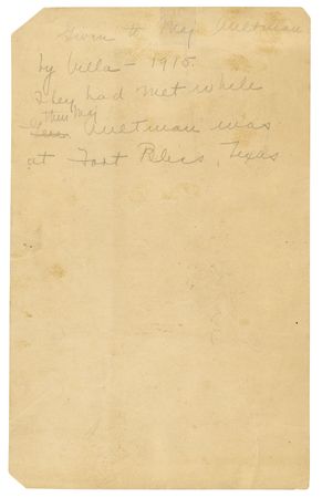 Lot #193 Francisco 'Pancho' Villa Signed Photograph - Image 2