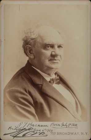 Lot #162 P. T. Barnum Signed Photograph - Image 1
