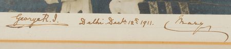Lot #196 King George V and Mary of Teck Signed Oversized Photograph - Image 2