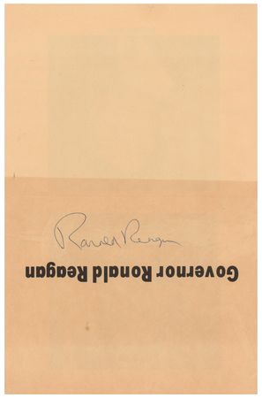 Lot #130 Ronald Reagan Signed Program - Image 1