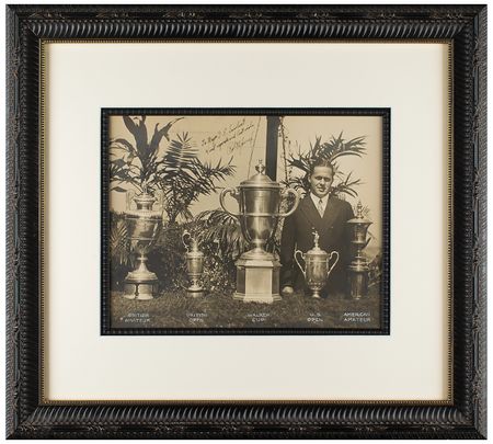 Lot #877 Bobby Jones Signed Oversized Photograph - Image 1