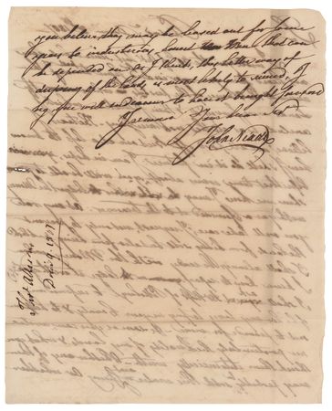 Lot #423 John Nixon Autograph Letter Signed - Image 2