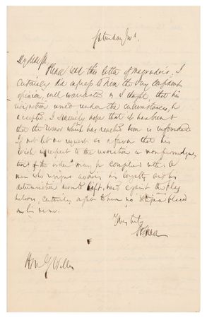 Lot #234 Salmon P. Chase Autograph Letter Signed - Image 1