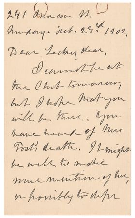 Lot #585 Julia Ward Howe Autograph Letter Signed - Image 2