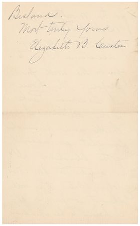 Lot #397 Elizabeth B. Custer Autograph Letter Signed - Image 4