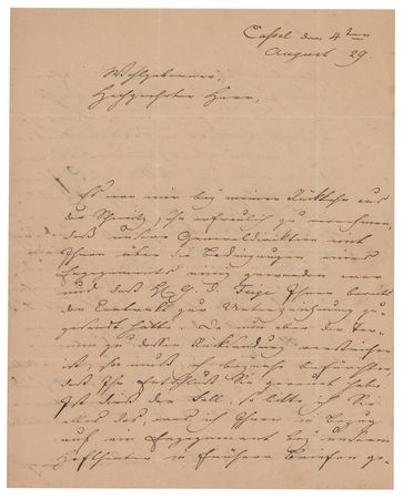 Lot #665 Louis Spohr Autograph Letter Signed - Image 1
