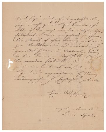 Lot #665 Louis Spohr Autograph Letter Signed - Image 3