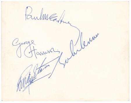 Lot #623 Beatles Signed Brel Merchandising Photograph - Image 1