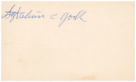 Lot #440 Sgt. Alvin C. York Twice-Signed Card - Image 2