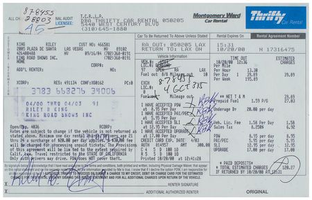 Lot #680 B. B. King (2) Documents Signed - Image 2