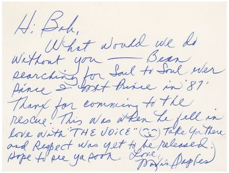 Lot #684 Mavis Staples Autograph Letter Signed - Image 1