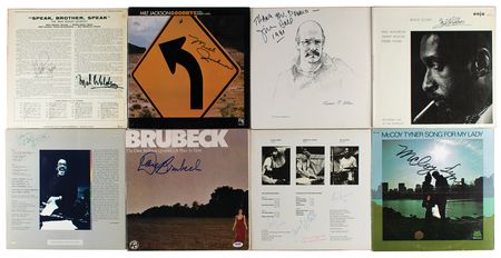 Lot #677 Jazz Musicians (8) Signed Albums - Image 1
