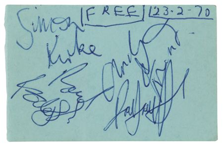 Lot #627 Free Signatures - Image 1