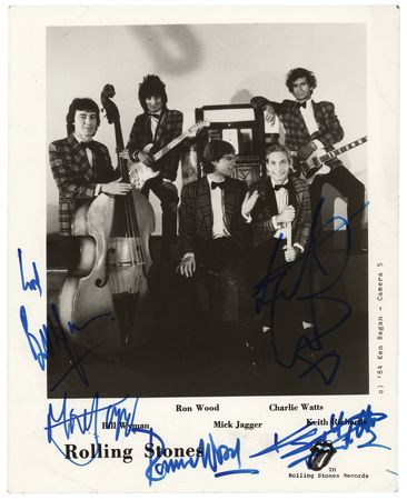 Lot #632 Rolling Stones Signed Photograph - Image 1