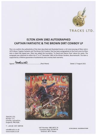 Lot #707 Elton John Signed Album - Image 2