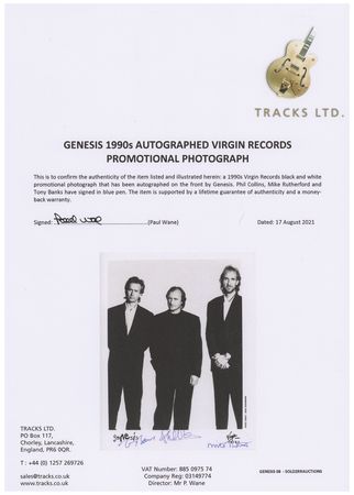 Lot #702 Genesis Signed Photograph - Image 2