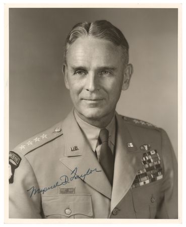 Lot #436 Maxwell D. Taylor Signed Photograph - Image 1