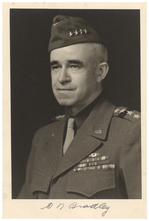 Lot #394 Omar Bradley Signed Photograph - Image 1