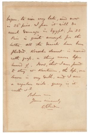 Lot #388 Charles 'Chinese' Gordon Autograph Letter Signed - Image 2