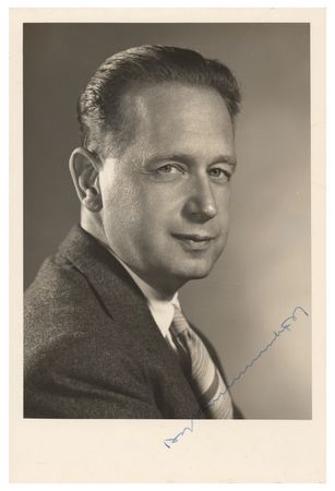 Lot #261 Dag Hammarskjold Signed Photograph