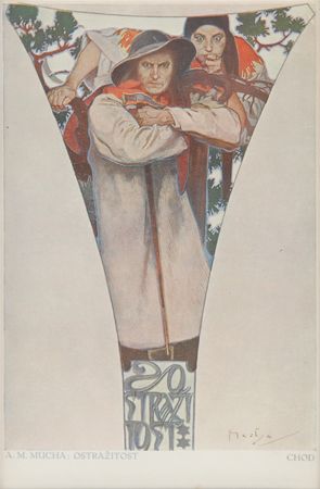 Lot #513 Alphonse Mucha Signed Postcard - Image 2